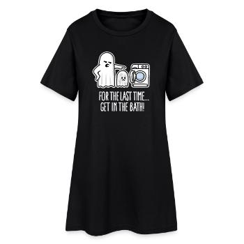 Drôle de fantôme Cartoon Drôle de costume d’Halloween - Robe T-shirt Femme - noir - Devant