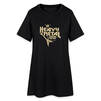 Heavy Metal Drôle - Robe T-shirt Femme - noir - Devant