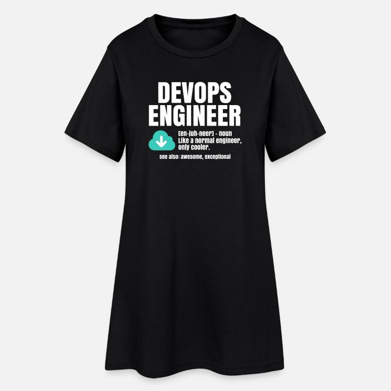Devops Engineer - Women’s T-Shirt Dress - black