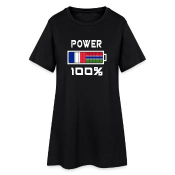 La Gambie et la France alimentent - Robe T-shirt Femme - noir - Devant