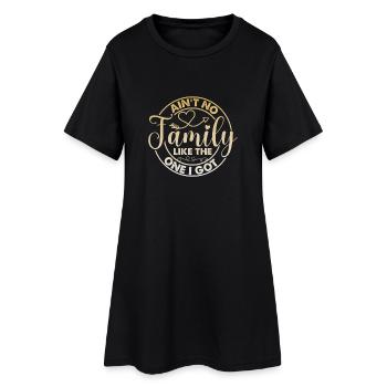 Appréciation de la famille Ain’t No Family - Robe T-shirt Femme - noir - Devant