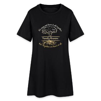 Réunion de famille Nous n’avons peut-être pas tout - Robe T-shirt Femme - noir - Devant