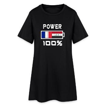 L'Irak et la France sont au pouvoir - Robe T-shirt Femme - noir - Devant