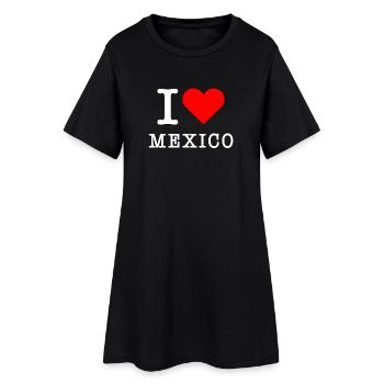 J’aime le Mexique J’aime le Mexique Cinco De Mayo Les Mexicains - Robe T-shirt Femme - noir - Devant