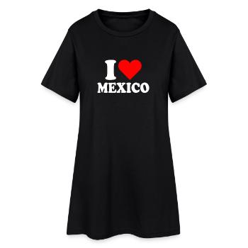 J’aime le Mexique J’aime le Mexique Cinco De Mayo Les Mexicains - Robe T-shirt Femme - noir - Devant