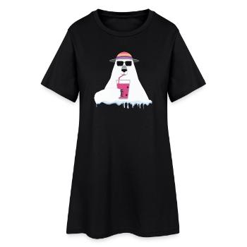 Ours du réchauffement climatique | Satire sur l’écologie arctique - Robe T-shirt Femme - noir - Devant
