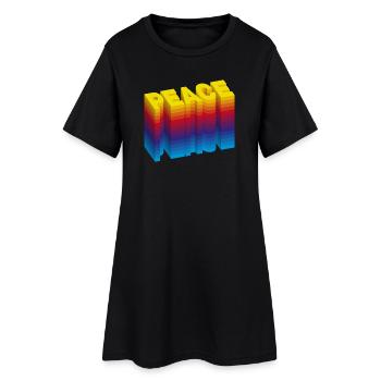 PEACE: A Statement for Love and Harmony - Women’s T-Shirt Dress - black - Front