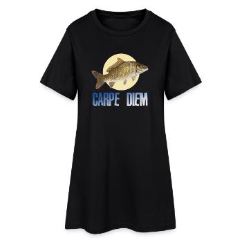Carpe diem - Robe T-shirt Femme - noir - Devant
