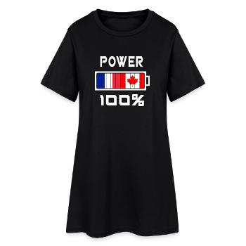 Le Canada et la France sont au courant - Robe T-shirt Femme - noir - Devant