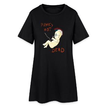 Les punks ne sont pas morts - Robe T-shirt Femme - noir - Devant
