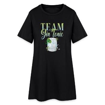 Cocktail Team Gin pour les barmans - Robe T-shirt Femme - noir - Devant