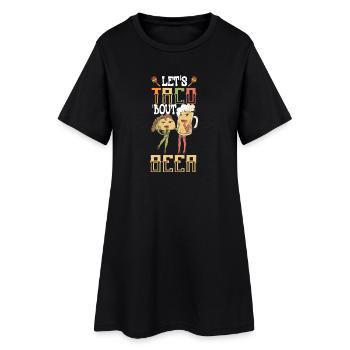 Laisse Taco Bout Beer - Robe T-shirt Femme - noir - Devant
