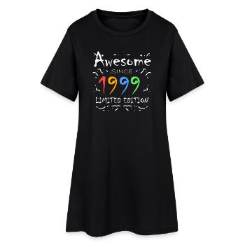 1999 - Jahrgang 1999 - Fantastisch seit 1999 - Frauen T-Shirt-Kleid - Schwarz - Vorne
