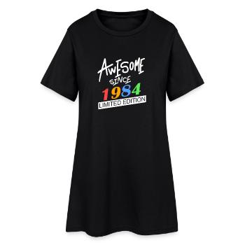 1984 - Jahrgang 1984 - Fantastisch seit 1984 - Frauen T-Shirt-Kleid - Schwarz - Vorne
