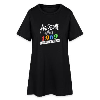 1969 - Jahrgang 1969 - Fantastisch seit 1969 - Frauen T-Shirt-Kleid - Schwarz - Vorne