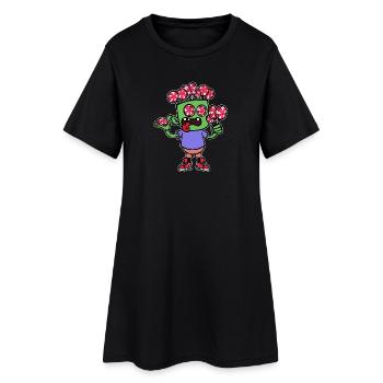 Sweet tooth Candy Délicieux bonbons Dessert - Robe T-shirt Femme - noir - Devant