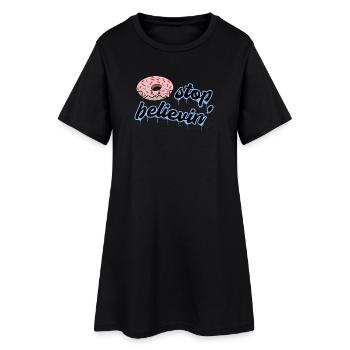 Sweets Delicious Donut Dessert Statement - Robe T-shirt Femme - noir - Devant