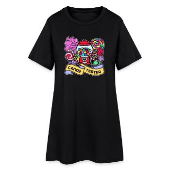 Déclaration du confiseur de bonbons sucrés - Robe T-shirt Femme - noir - Devant