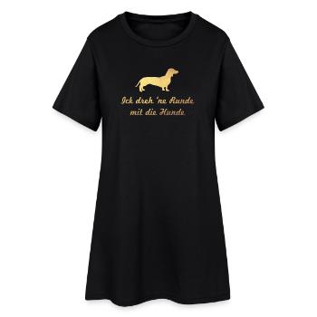 cool Quote Hunde Gold Hundeliebe Hund Fan Besitzer - Frauen T-Shirt-Kleid - Schwarz - Vorne