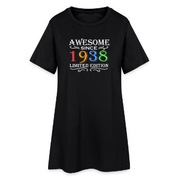 1938 - Jahrgang 1938 - Fantastisch seit 1938 - Frauen T-Shirt-Kleid - Schwarz - Vorne
