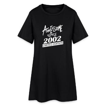 2002 - Jahrgang 2002 - Fantastisch seit 2002 - Frauen T-Shirt-Kleid - Schwarz - Vorne