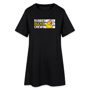 Canard en caoutchouc Équipage de canard en caoutchouc - Robe T-shirt Femme - noir - Devant