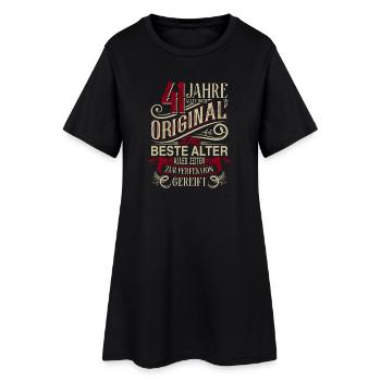 41. Geburtstag Vintage Retro - Frauen T-Shirt-Kleid - Schwarz - Vorne