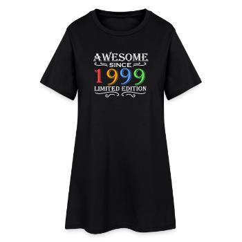 1999 - Jahrgang 1999 - Fantastisch seit 1999 - Frauen T-Shirt-Kleid - Schwarz - Vorne