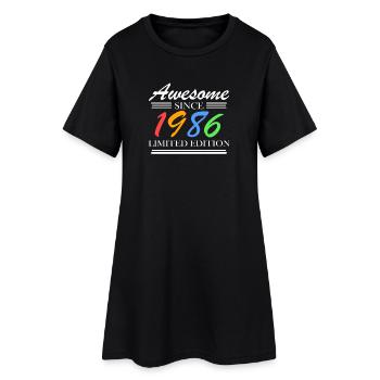 1986 - Jahrgang 1986 - Fantastisch seit 1986 - Frauen T-Shirt-Kleid - Schwarz - Vorne