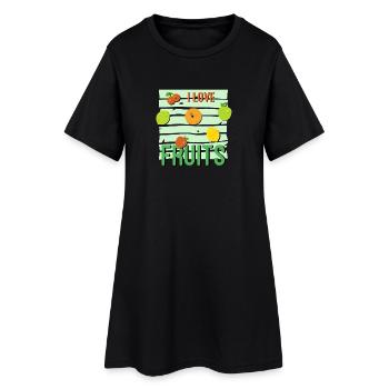 J’adore fruits - Robe T-shirt Femme - noir - Devant