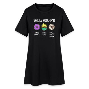 Donut Statement Candy Cake Cupcake - Robe T-shirt Femme - noir - Devant