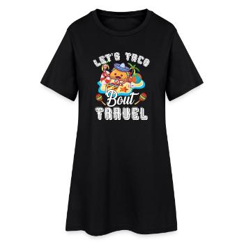 Let’s Taco Bout Voyage Vacances Mexicaines - Robe T-shirt Femme - noir - Devant
