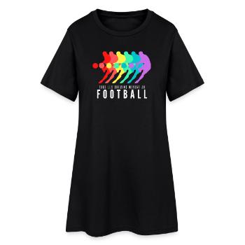 Tous les Chemins Mènent au Football - Robe T-shirt Femme - noir - Devant