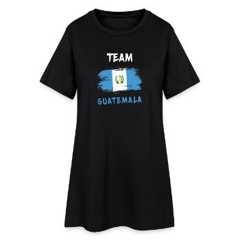 Équipe Guatemala Flag Design - Robe T-shirt Femme - noir - Devant