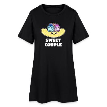 Sweet Delicious Dessert Sweets Statement - Women’s T-Shirt Dress - black - Front