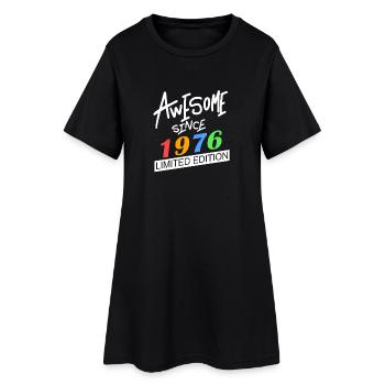 1976 - Jahrgang 1976 - Fantastisch seit 1976 - Frauen T-Shirt-Kleid - Schwarz - Vorne