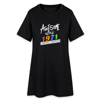 1971 - Jahrgang 1971 - Fantastisch seit 1971 - Frauen T-Shirt-Kleid - Schwarz - Vorne