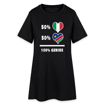 Brillante Italie et Namibie / Cadeau - Robe T-shirt Femme - noir - Devant
