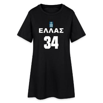 G34 - Women’s T-Shirt Dress - black - Front