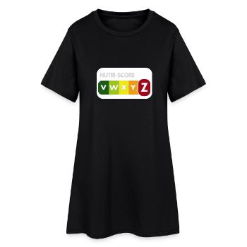 NutriScore - Women’s T-Shirt Dress - black - Front