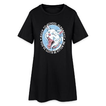 Logo du Cercle de Chiens de l’École - Robe T-shirt Femme - noir - Devant