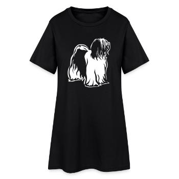 Terrier tibétain « Black Edition » - Robe T-shirt Femme - noir - Devant