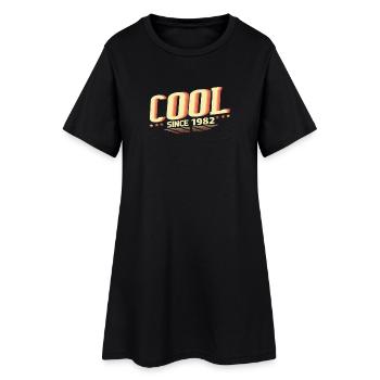 Cool seit 1982 - Frauen T-Shirt-Kleid - Schwarz - Vorne