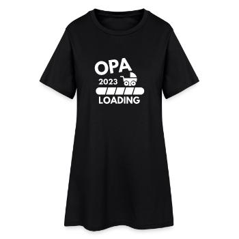 Opa 2023 - Opa werden - Bald Opa Geschenk - Frauen T-Shirt-Kleid - Schwarz - Vorne