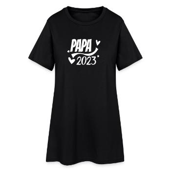 Père 2023 - Devenez papa - Devenez père - Robe T-shirt Femme - noir - Devant