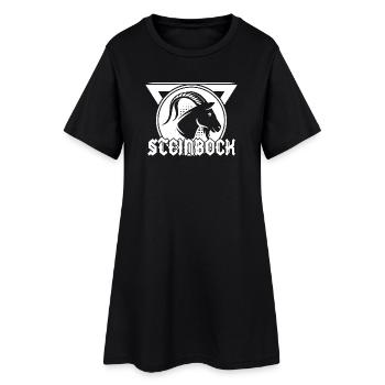 Tierkreiszeichen Astronomie Galaxie Steinbock - Frauen T-Shirt-Kleid - Schwarz - Vorne