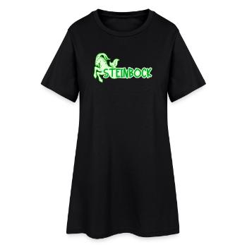 Horoskop Steinbock Esoterik Aberglaube Tierkreis - Frauen T-Shirt-Kleid - Schwarz - Vorne