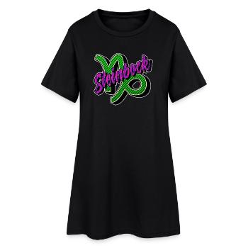 Steinbock Sternbild Horoskop Galaxie Tierkreis - Frauen T-Shirt-Kleid - Schwarz - Vorne