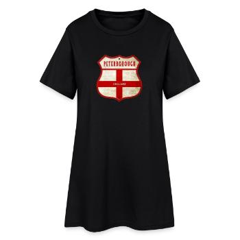 Armoiries de Peterborough, Angleterre - Robe T-shirt Femme - noir - Devant