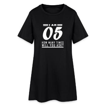 Je suis 5 - 5 cadeau d’anniversaire - Robe T-shirt Femme - noir - Devant